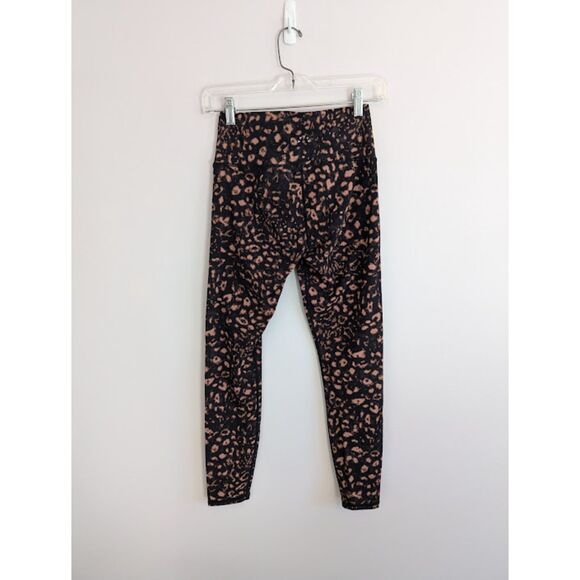 Varley Luna Legging Women's S Red Black Leopard Animal Print High Rise 7/8 - Picture 6 of 6